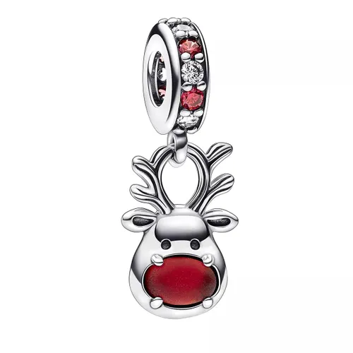 Pandora Pendants & Charms - Rote Nase Rentier Murano Charm hängend - red - Pendants & Charms for ladies
