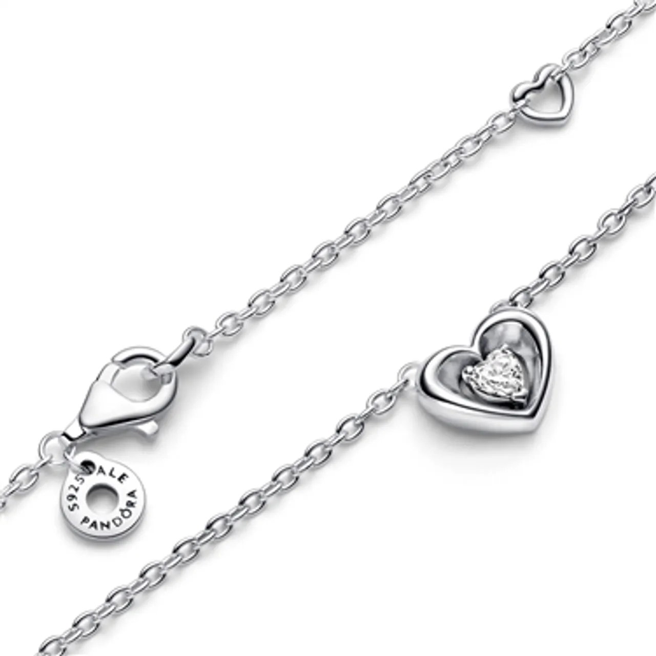 Pandora Radiant Heart & Floating Stone Necklace