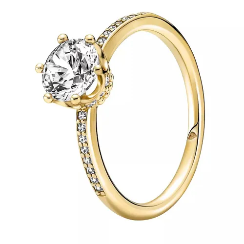 Pandora Rings - Klare Funkelnde Krone Solitärring - gold - Rings for ladies