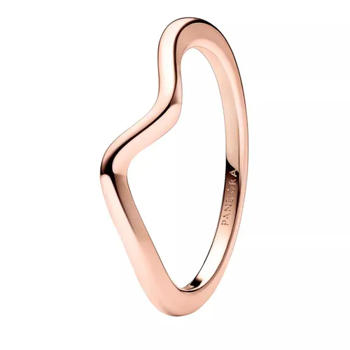 Pandora Rings - Wave 14k rose gold-plated ring - gold - Rings for ladies