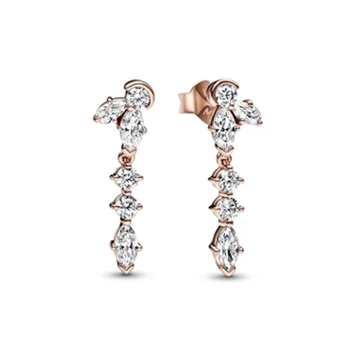 Pandora Rose Gold Sparkling Cluster Drop Earrings