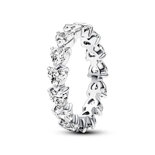 Pandora Row of Hearts Eternity Ring - 54 Pandora Ring