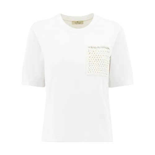 Panicale , Women's Clothing T-Shirts & Polos White ,White female, Sizes: