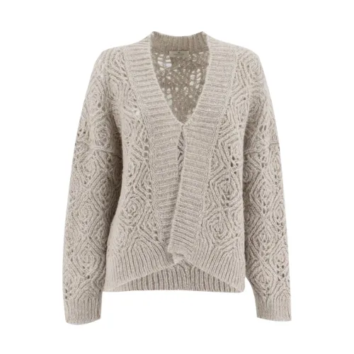 Panicale , Women`s Clothing Knitwear Agate Aw23 ,Gray female, Sizes: