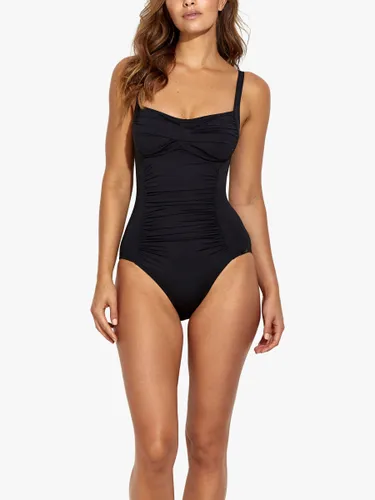 Panos Emporio Potenza Ruched Shaping Swimsuit - Black - Female