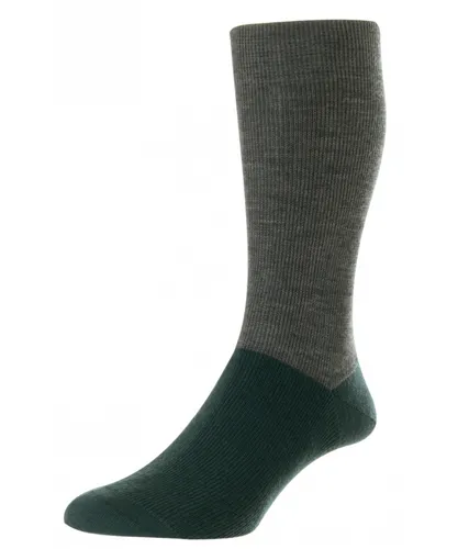Pantherella Mens Edale Colour Block Sock in Grey Fabric
