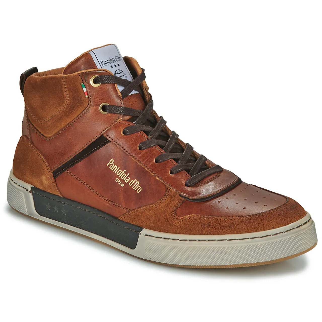 Pantofola d'Oro  MORINO UOMO MID  men's Shoes (High-top Trainers) in Brown