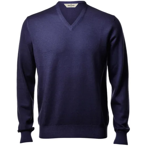 Paolo Fiorillo Capri , Paolo Fiorillo Capri Sweaters ,Blue male, Sizes: