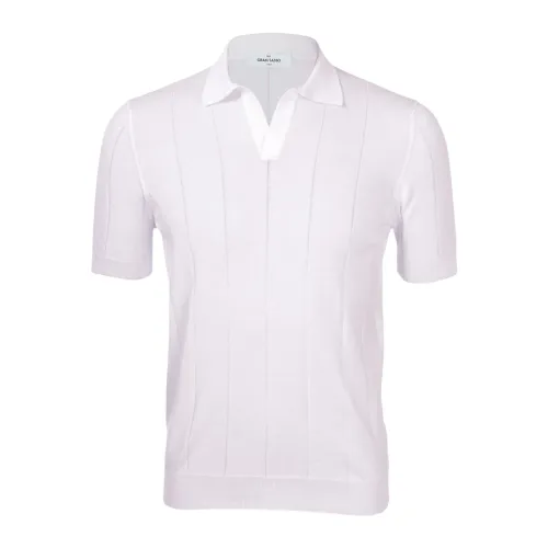 Paolo Fiorillo Capri , Retro Polo T-shirt White ,White male, Sizes: