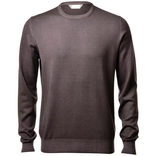 Paolo Fiorillo Capri , Vintage Merino Wool Sweater ,Brown male, Sizes: