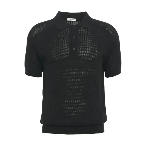Paolo Pecora , Black T-Shirts & Polos for Men ,Black male, Sizes: