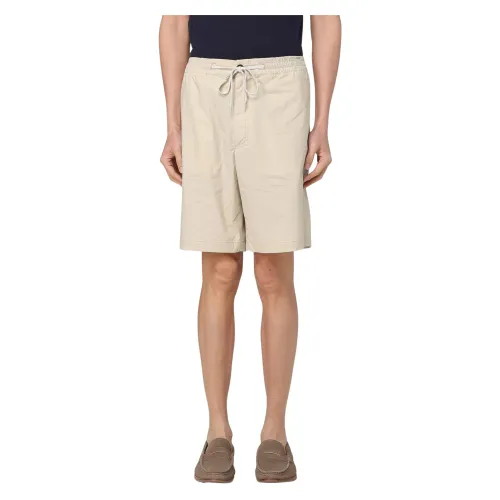 Paolo Pecora , Casual Shorts ,Beige male, Sizes:
