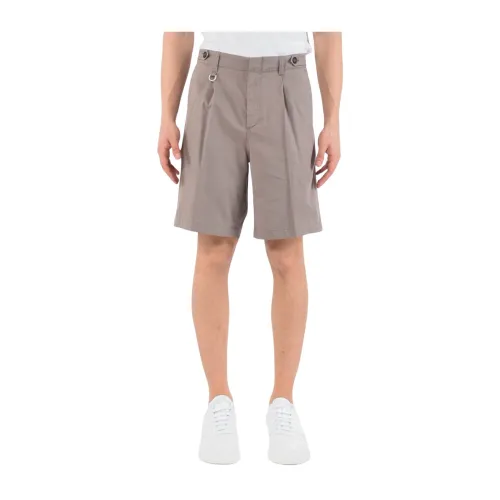 Paolo Pecora , Casual Shorts ,Brown male, Sizes: