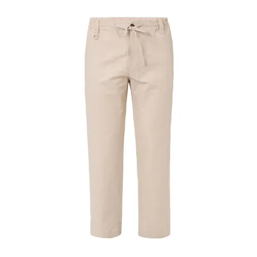 Paolo Pecora , Slim-fit Trousers ,Beige male, Sizes: