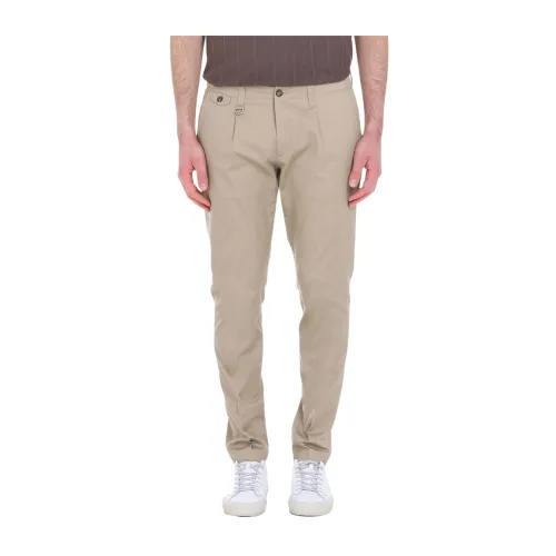 Paolo Pecora , Trousers with pence ,Beige male, Sizes: