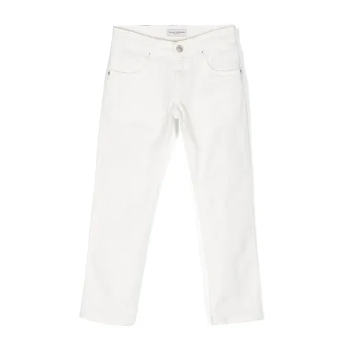 Paolo Pecora , White Cotton Jeans with Logo Patch ,White male, Sizes: