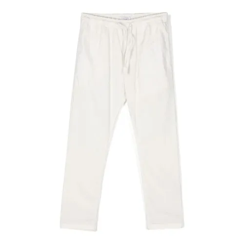 Paolo Pecora , White Cotton Satin Trousers ,White male, Sizes: