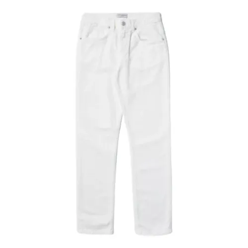 Paolo Pecora , White Kids Jeans, 5 Pockets, Belt Loops, Logo Patch, Normal Fit ,White male, Sizes:
