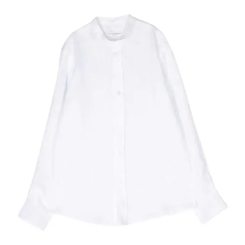 Paolo Pecora , White Linen Shirt for Kids ,White male, Sizes: