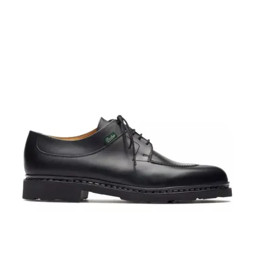 Paraboot , Black Flat Lace-up Shoes ,Black male, Sizes: