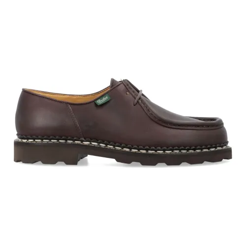 Paraboot , Classic Leather Lace-Up Shoes ,Brown male, Sizes: