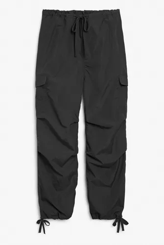 Parachute trousers wide leg - Black