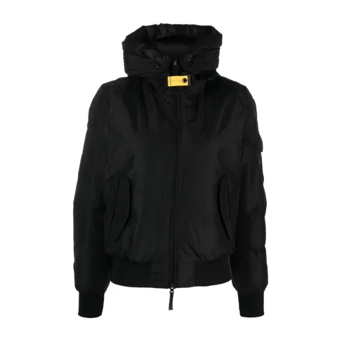 Parajumpers , Black Core Jacket Zip Closure Logo ,Black female, Sizes: