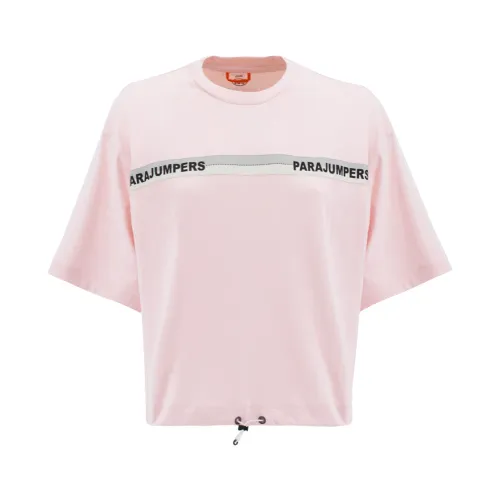 Parajumpers , Cropped T-Shirt ,Pink female, Sizes:
