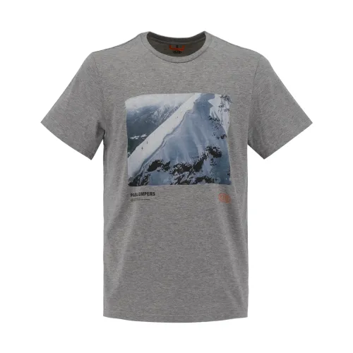 Parajumpers , Essential Printed T-Shirt ,Gray male, Sizes: