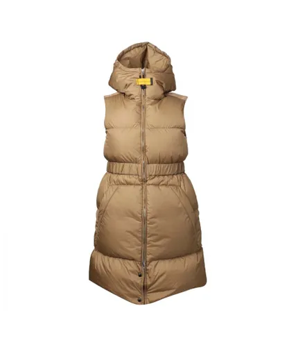 Parajumpers Girls Girl's Long Gilet in Beige