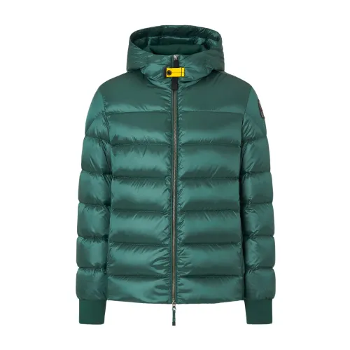 Parajumpers , Green Padded Hooded Jacket ,Green male, Sizes: