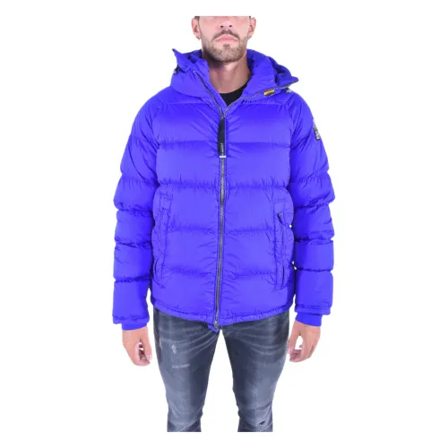 Parajumpers , Lightweight Nylon Down Jacket ,Blue male, Sizes: