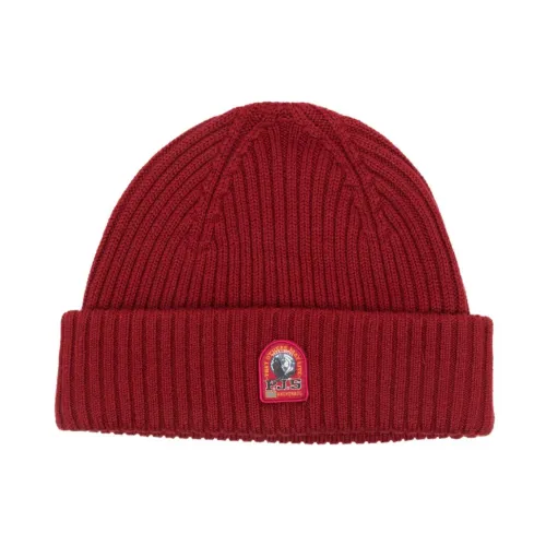 Parajumpers , Logo Wool Beanie for Men ,Red male, Sizes: ONE