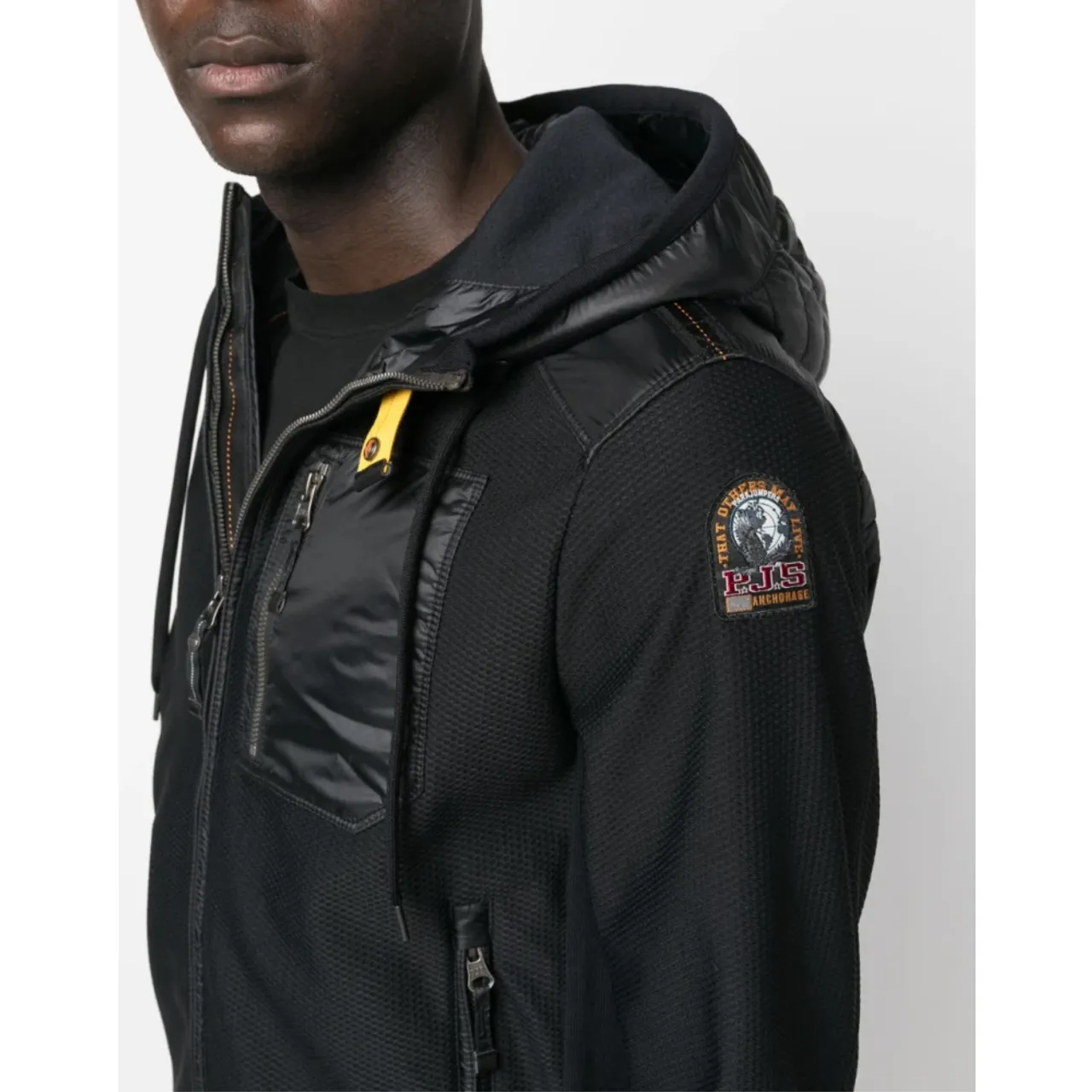 Parajumpers , Marcel Hybrid Padded Jacket ,Black male, Sizes: