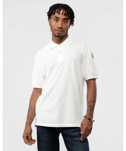 Parajumpers Mens Basic Polo Shirt - Off-White