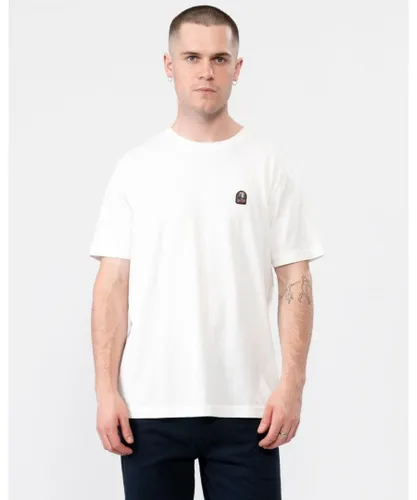 Parajumpers Mens Patch Logo T-Shirt - Off-White