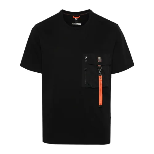 Parajumpers , Mojave Black T-shirt ,Black male, Sizes: