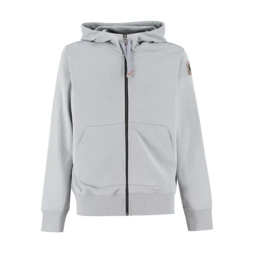 Parajumpers , Stretch Cotton Hoodie ,Gray male, Sizes: