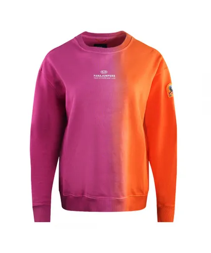 Parajumpers Womens Augusta Split Pink / Sun Orange Sweatshirt
