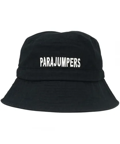 Parajumpers Womens Bold Embroidered Logo Black Bucket Hat