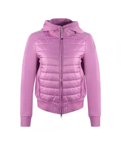 Parajumpers Womens Caelie African Violet Hooded Padded Jacket - Pink Polyamide