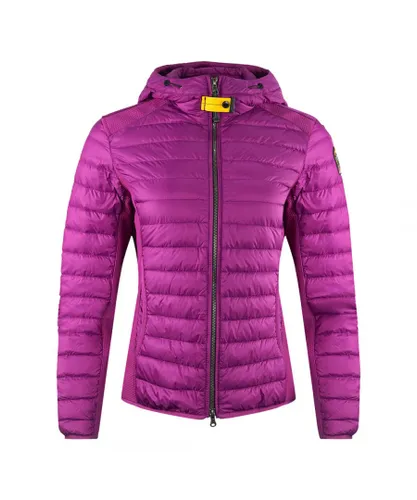 Parajumpers Womens Kym Deep Orchird Purple Hooded Down Jacket Polyamide