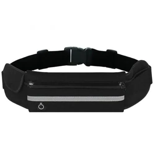 PARENCE. - Running Belt Black 3 Pockets with Reflective
