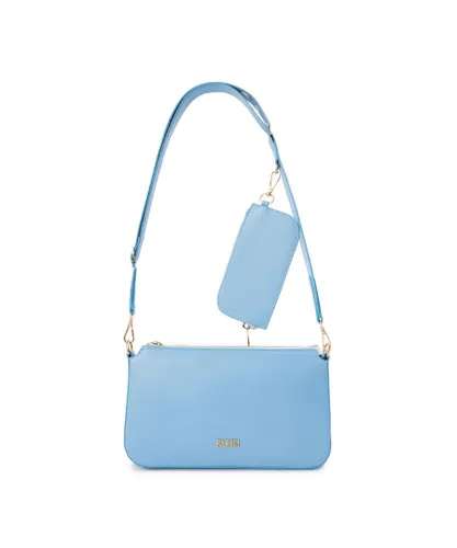 Parigi Womens Cross body bag - Blue Faux Leather (archived) - One Size