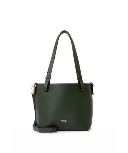 Parigi Womens Handbag - Khaki Faux Leather (archived) - One Size