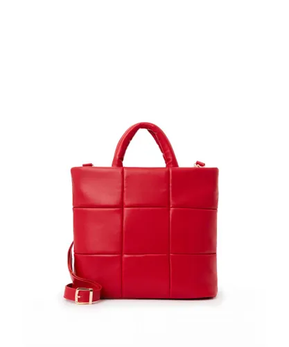 Parigi Womens Tote bag - Red Faux Leather (archived) - One Size
