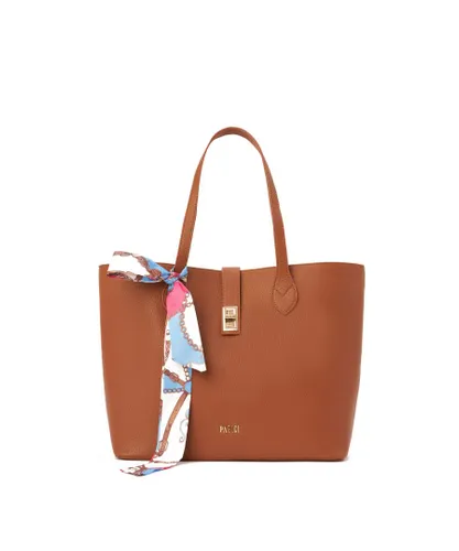 Parigi Womens Tote bag - Tan Faux Leather (archived) - One Size