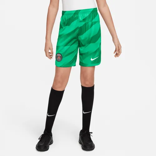 Paris Saint-Germain 2022/23 Stadium Goalkeeper Older Kids' Nike Dri-FIT Football Shorts - Green - Polyester