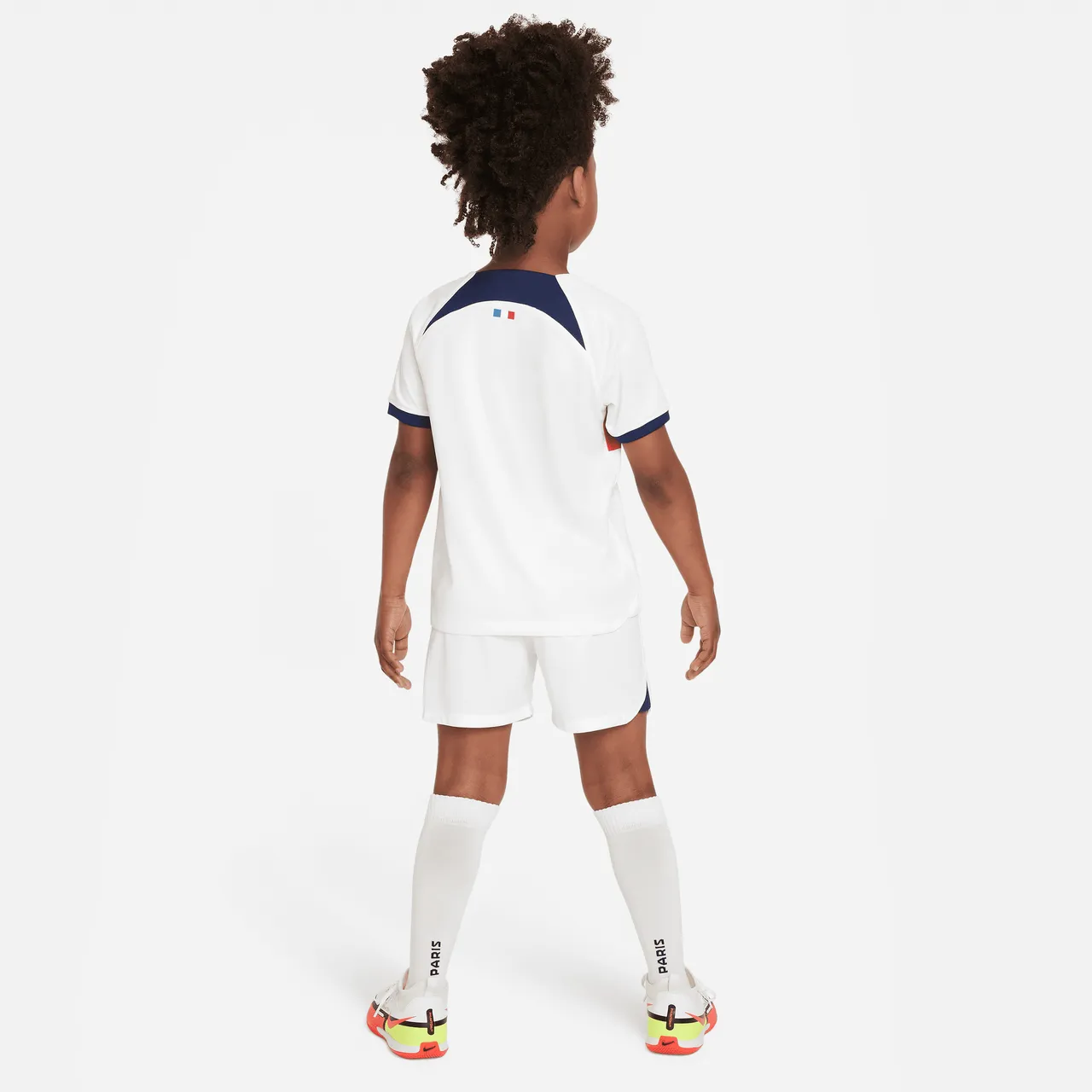 Paris Saint-Germain 2023/24 Away Younger Kids' Nike Dri-FIT 3-Piece Kit - White - Polyester