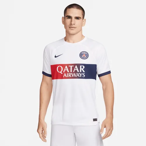 Paris Saint-Germain 2023/24 Stadium Away Men's Nike Dri-FIT Football Shirt - White - Polyester